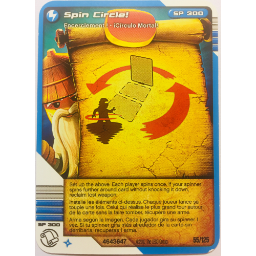 Lego Trading Card, Ninjago Deck #2: 55 - Spin Circle! - North American Version / [No Color/Any Color]