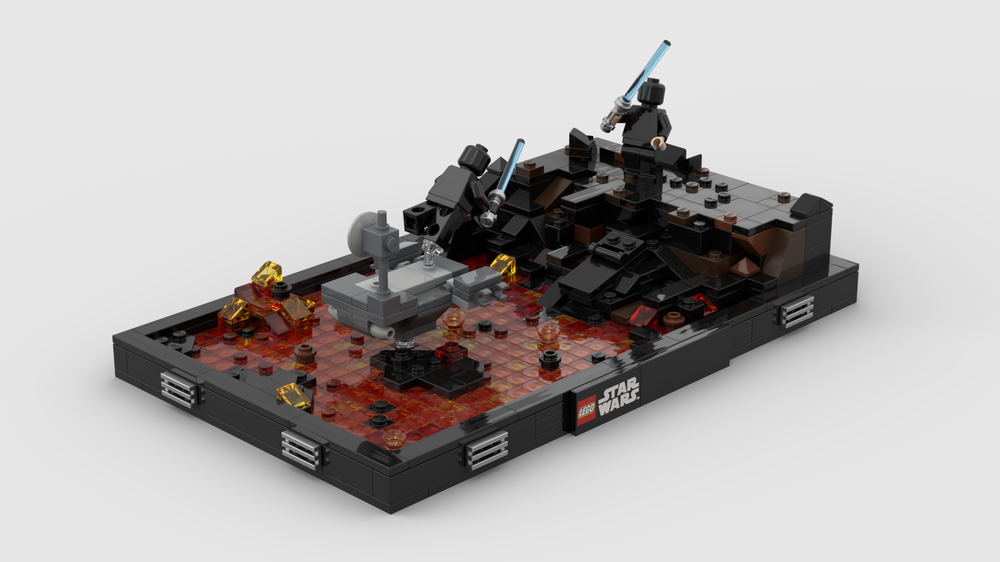 Lego STAR WARS - Duel on Mustafar (Diorama) // Anakin Skywalker vs. Obi-Wan Kenobi