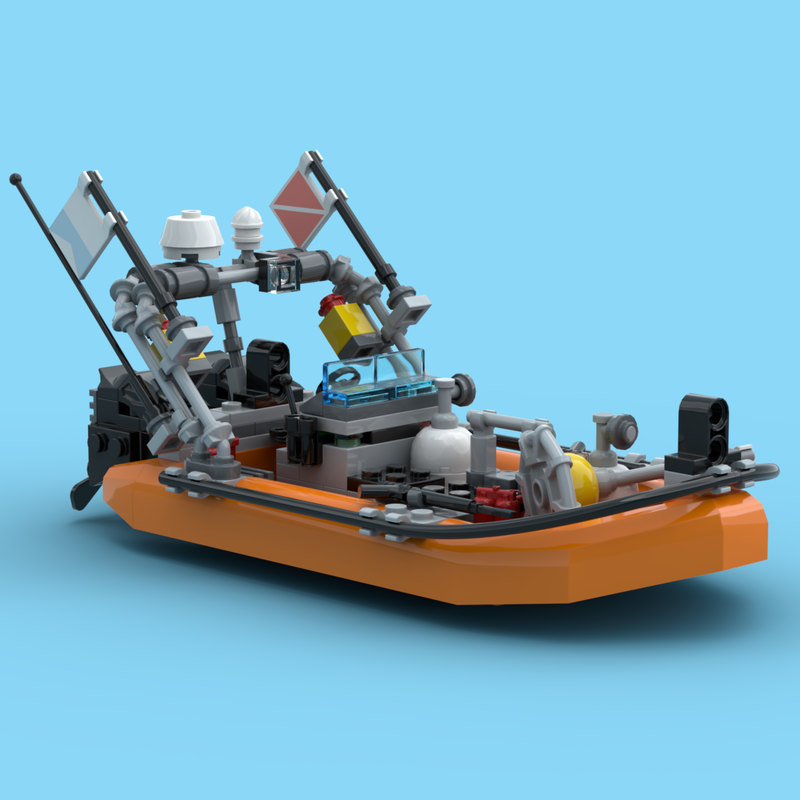 Lego Divers Zodiac Boat