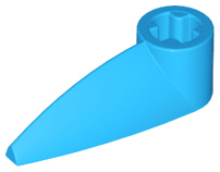 Lego Bionicle 1 x 3 Tooth with Axle Hole (Bohrok Eye) / Dark Azure