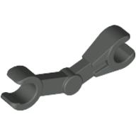 Lego Arm Mechanical with 2 Clips [Battle Droid] / Dark Gray