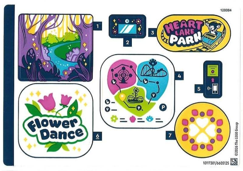 Lego Sticker Sheet for Set 42702-1