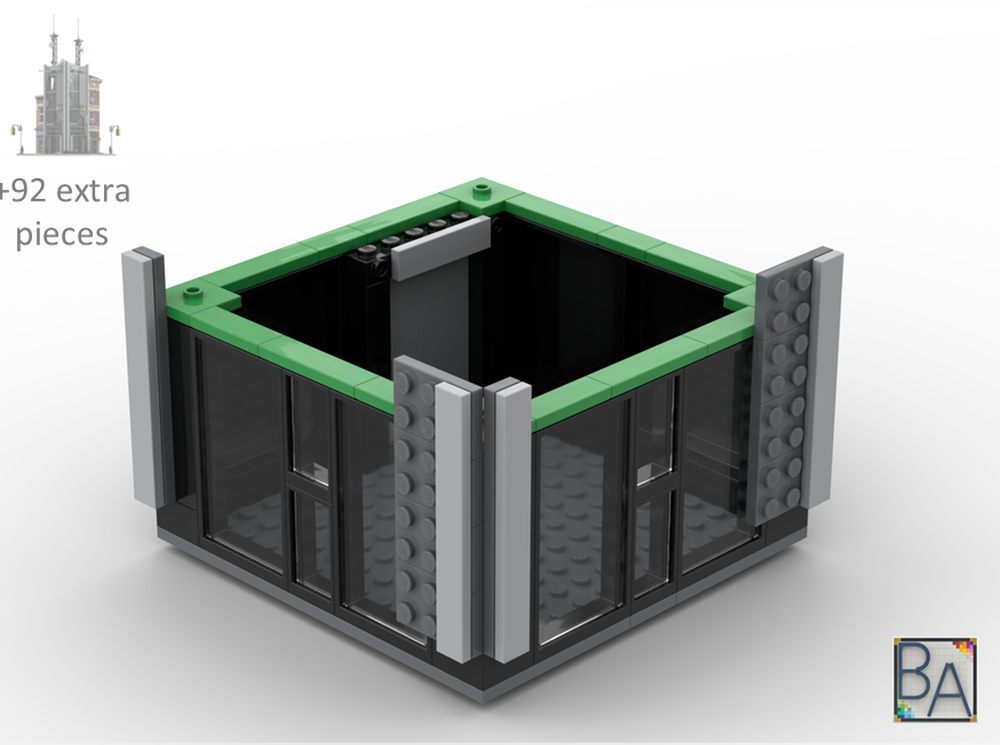 Lego Oscorp Empty Floor - Compatible with MOC 237263