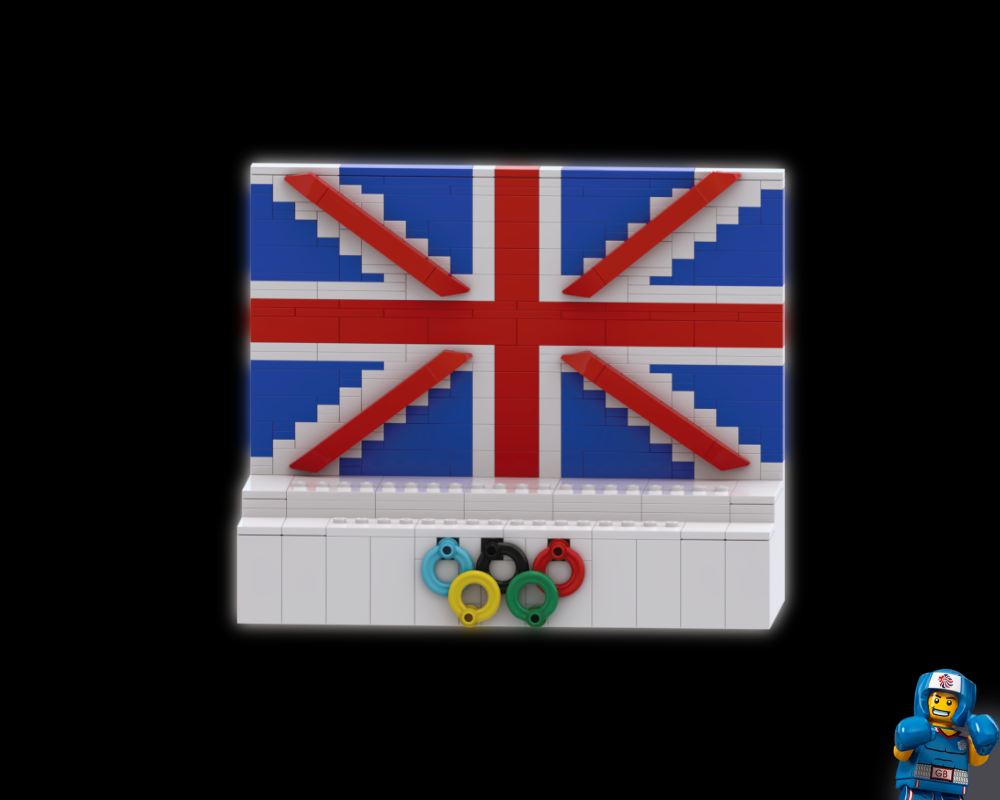 Lego Team GB CMF - Minifigures Display Stand