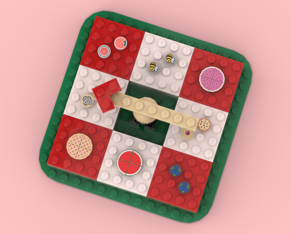 Lego Roulette Picnic Functional Decoration