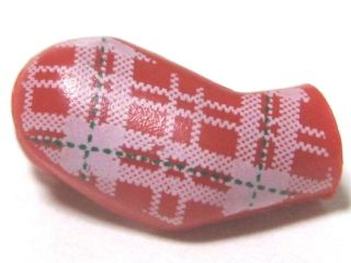 Lego Arm, Right with Plaid Shirt Pattern