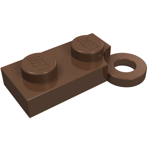 Lego Hinge Plate 1 x 4 Swivel Base / Brown