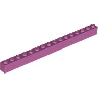 Lego Brick 1 x 16 / Medium Dark Pink