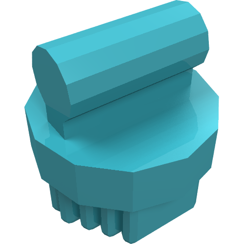 Lego Equipment Animal Grooming Kit Brush Round, Small / Medium Azure
