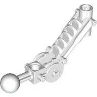 Lego Large Figure Skeletal, Limb, Angular with Ball Joint, and Axle Hole / White