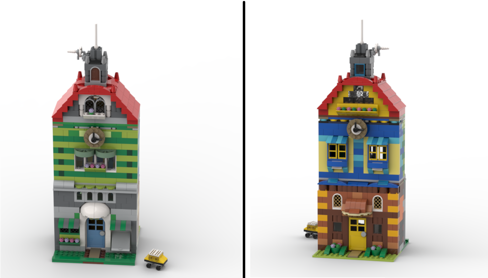 Lego 11004 11005 House 2in1