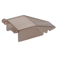 Lego Windscreen 7 x 4 x 1 2/3 with Hinges / Trans-Brown