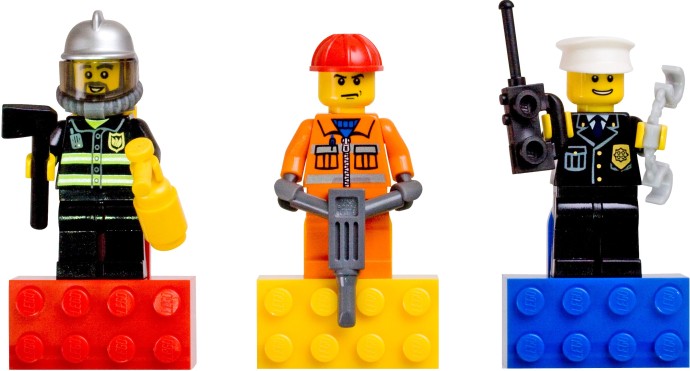 Lego City Hero Magnet Set