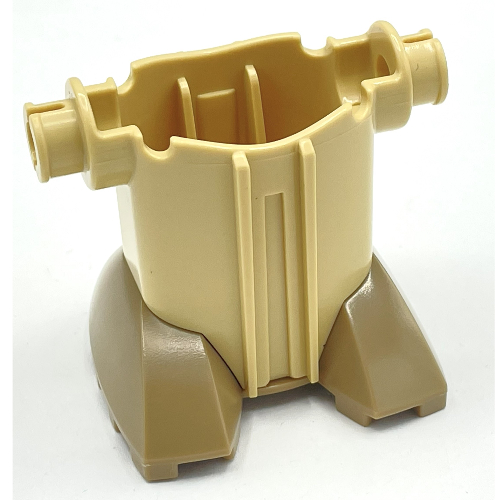 Lego Large Figure Torso and Legs, with Dark Tan Feet