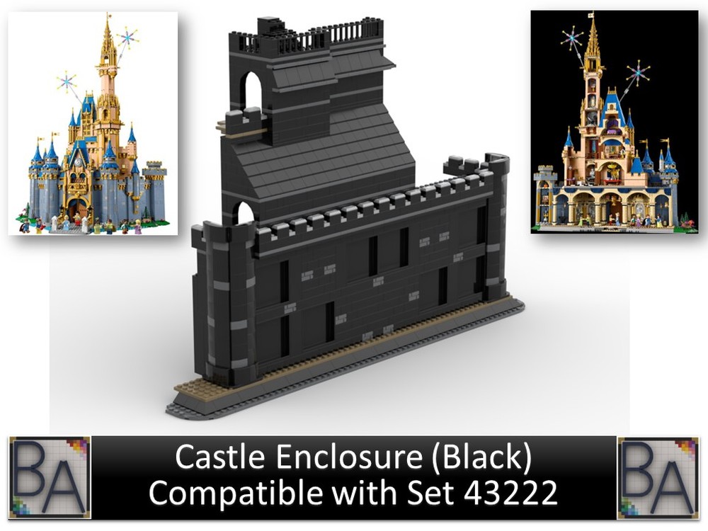 Lego Set 43222 Castle Enclosure (Black)