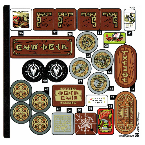 Lego Sticker Sheet 3 for Set 71861-1 / [No Color/Any Color]