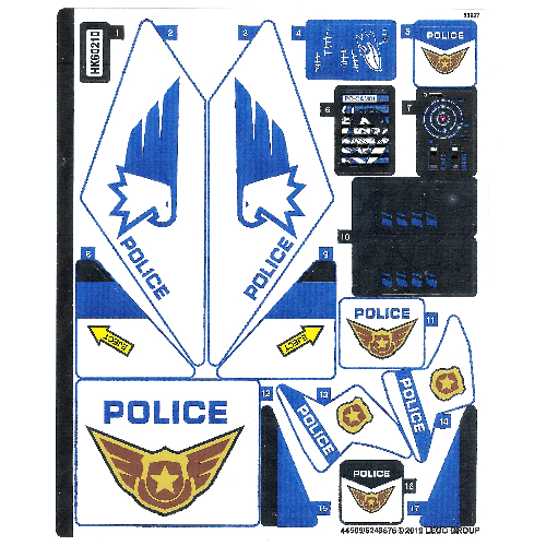 Lego Sticker Sheet for Set 60210-1