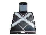 Lego Torso Speed Racer White X and Belt Pattern / Black