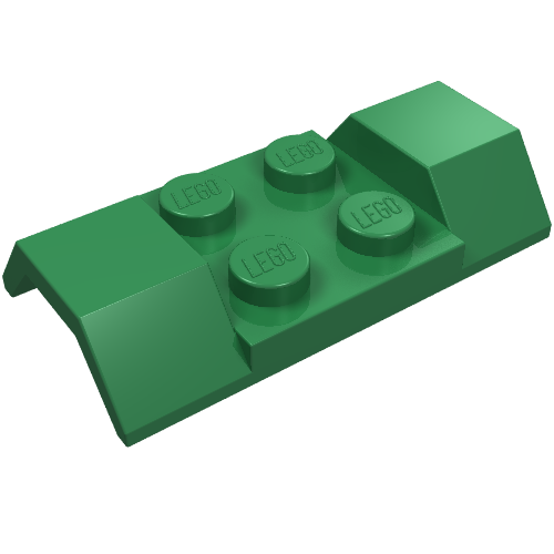 Lego Wheel Arch, Mudguard 2 x 4 [Smooth] / Green