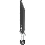 Lego Weapon Sword with White Handle, Markings