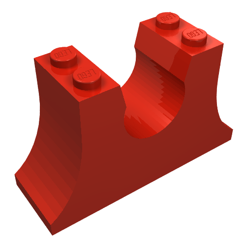 Lego Fabuland Ferris Wheel Axle Support 2 x 6 x 3 / Red