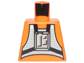 Lego Torso SW Rebel Pilot Pattern / Orange