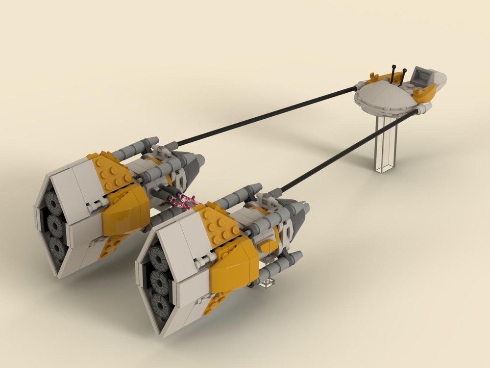 Lego Ord Pedrovia -style podracer, alternate color scheme and cockpit + some minor mods