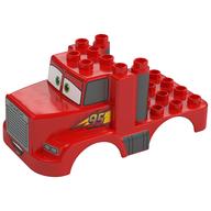 Lego Duplo Truck Body, 3 x 4, Flatbed with Mack Print