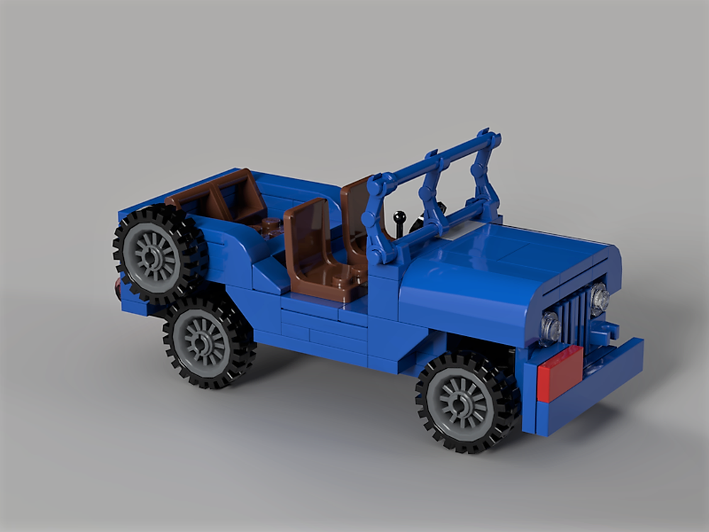 Lego The Blue Jeep of the Adventures of Tintin : Destination Moon