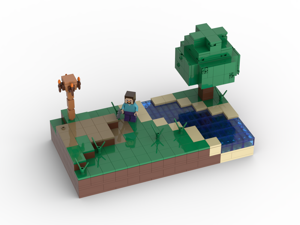 Lego The first day (Minecraft Diorama)