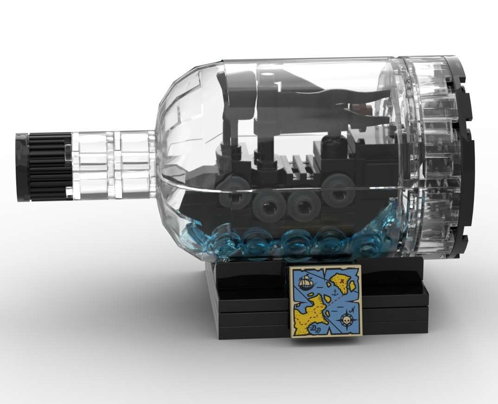Lego Mini Black Pearl in a Bottle