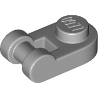 Lego Plate Special 1 x 1 Rounded with Handle / Light Bluish Gray