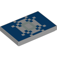 Lego Tile 2 x 3 with Pixelated Snowflake Print
