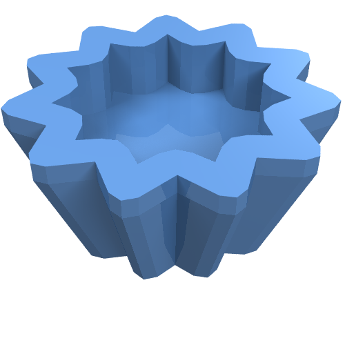 Lego Equipment Cupcake Holder [Kitchen Implements Kit] / Medium Blue