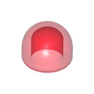 Lego Dome 1 x 1 x 2/3 / Trans-Red