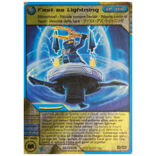 Lego Trading Card, Ninjago Deck #2: 53 - Fast as Lightning - International Version