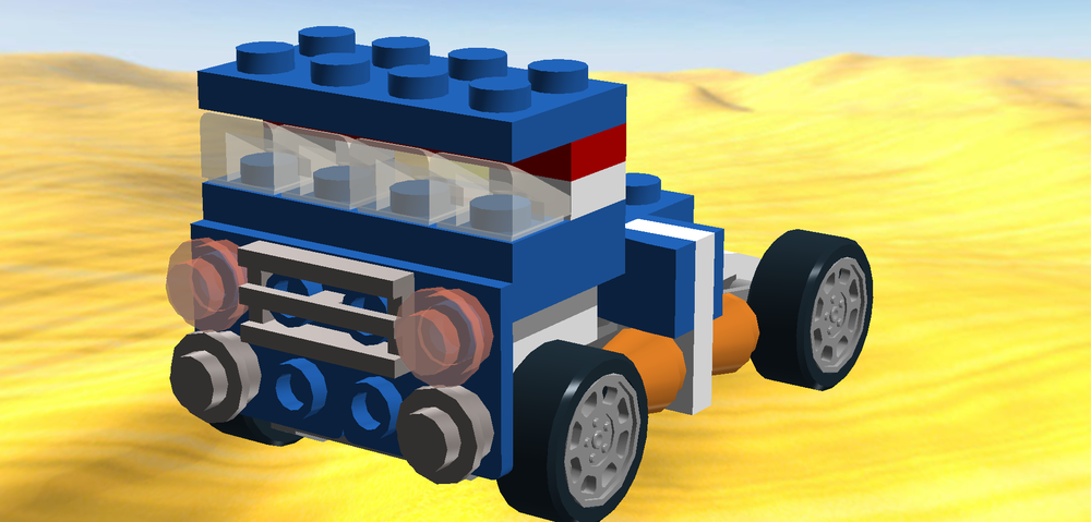 Lego 31027 alternate Semi-Truck with tilting front.