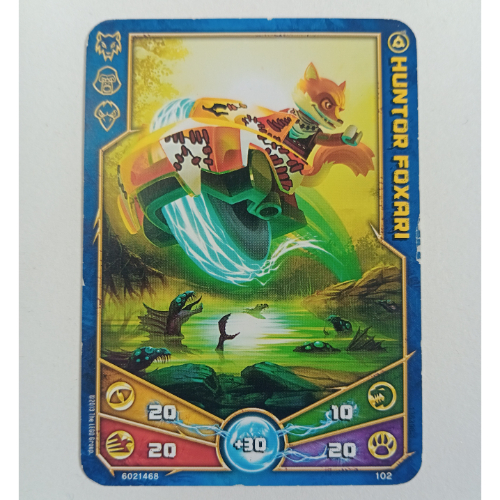 Lego Trading Card, Legends of Chima Deck #1: 102 (Huntor Foxari)