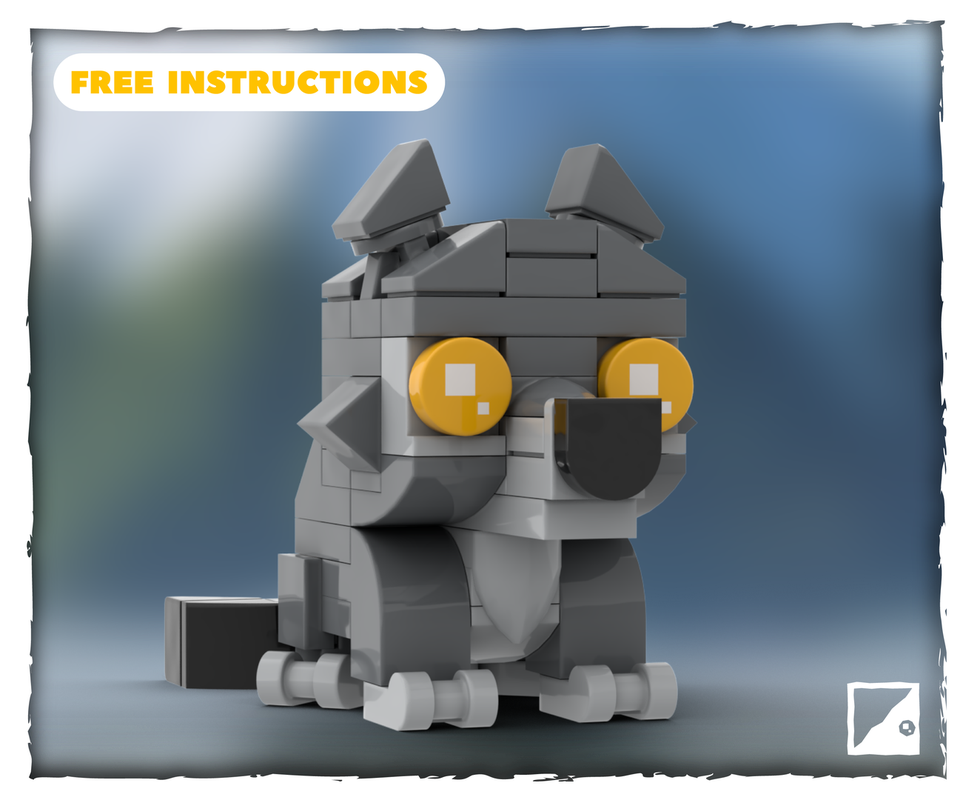 Lego Ghost of Yōtei LEGO Brickheadz MOC ~ Wolf Companion