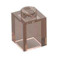 Lego Brick 1 x 1 / Trans-Brown