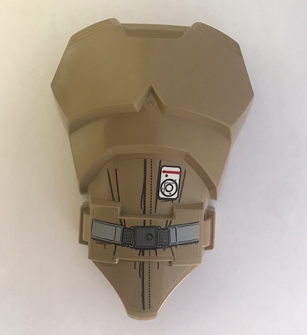 Lego Large Figure Torso with SW Baze Malbus Pattern (Sticker) - Set 75525