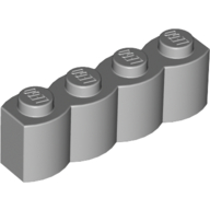 Lego Brick Special 1 x 4 Palisade [aka Log] / Light Bluish Gray