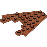 Lego Wedge Plate 8 x 8 with 3 x 4 Cutout / Dark Orange