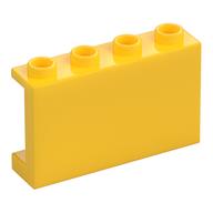 Lego Panel 1 x 4 x 2 with 'LEGO DRESDEN 2021' Print / Yellow