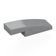 Lego Brick Curved 3 x 1 x 2/3 / Light Bluish Gray