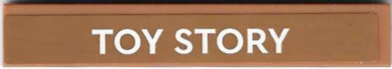 Lego Tile 1 x 6 with White 'TOY STORY' Pattern (Sticker) - Set 40774