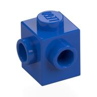 Lego Brick Special 1 x 1 with Studs on 2 Adjacent Sides / Blue