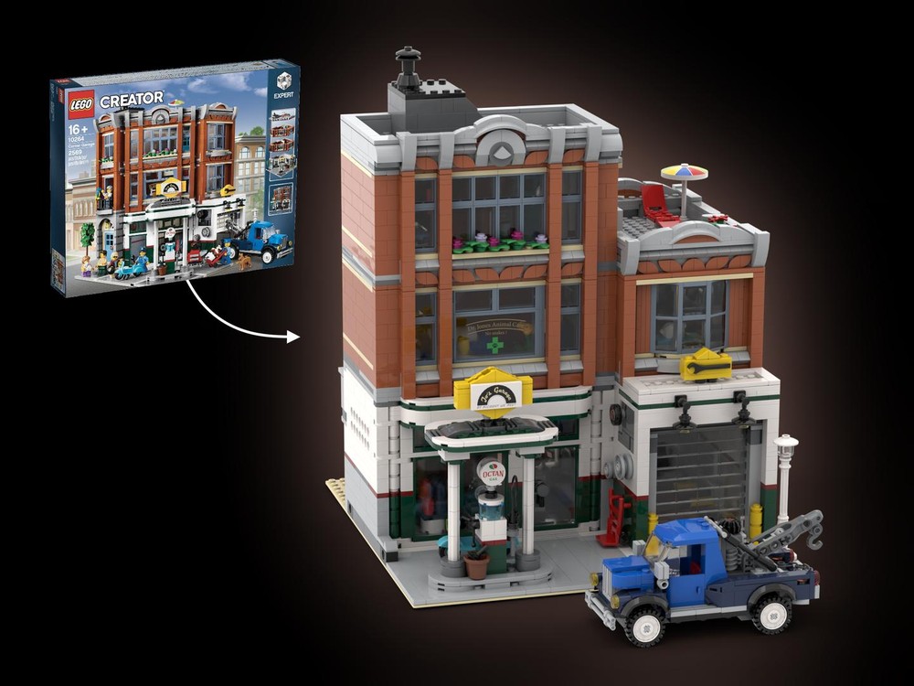 Lego Straight Garage - 10264 Corner Garage Alternative Build