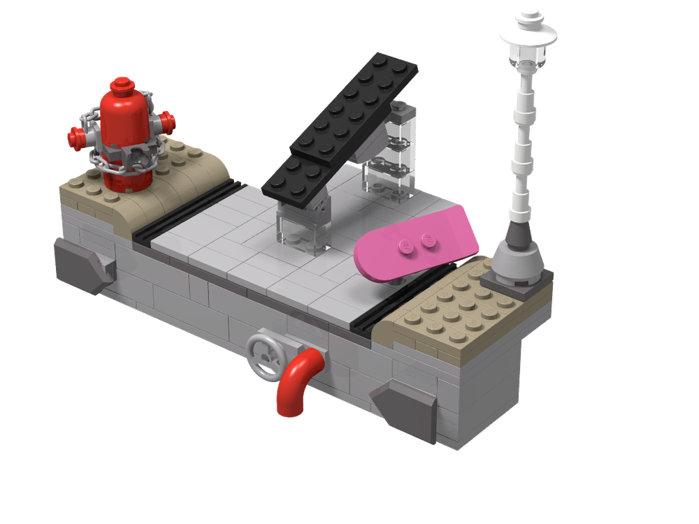 Lego Delorean stand