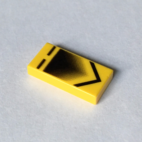 Lego Tile 1 x 2 with Slave I Engine Chevron Print [7153]